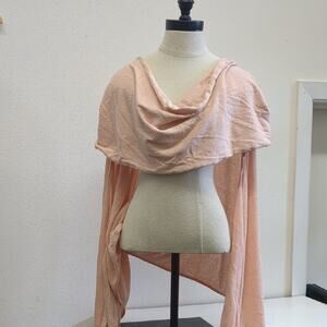 Elegant Peach Wrap Scarf